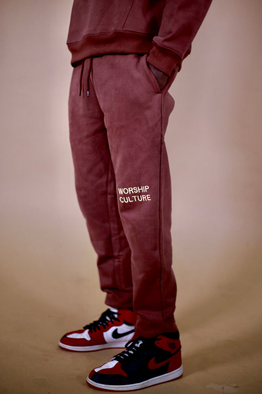 “For the Love of God” Sweatpants - Brown